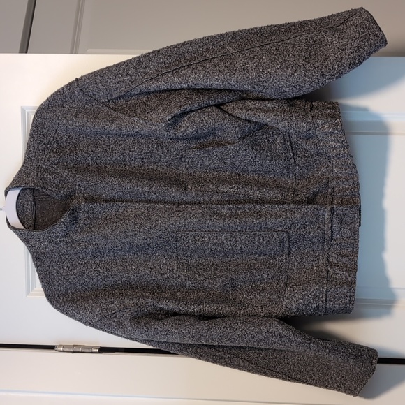 Grey Brushed Bomber Jacket - Picture 3 of 8